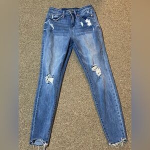 Wild Fable Distressed Skinny Jeans in Blue